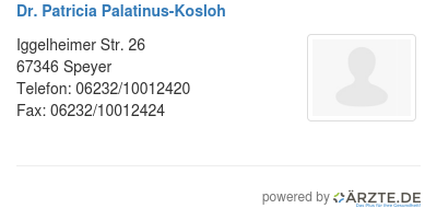 Dr patricia palatinus kosloh