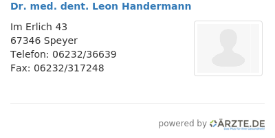 Dr med dent leon handermann