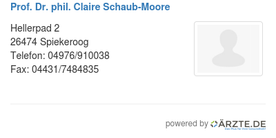 Prof dr phil claire schaub moore