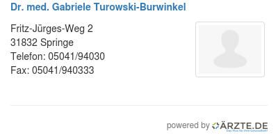 Dr med gabriele turowski burwinkel
