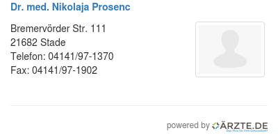 Dr med nikolaja prosenc 541193