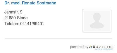 Dr med renate sostmann