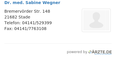 Dr med sabine wegner