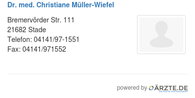 Dr med christiane mueller wiefel 302743