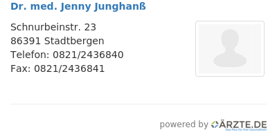 Dr med jenny junghanss