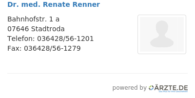 Dr med renate renner