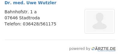 Dr med uwe wutzler 311160