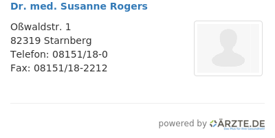 Dr med susanne rogers