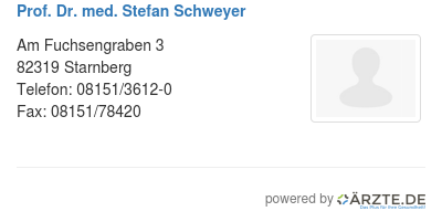 Prof dr med stefan schweyer