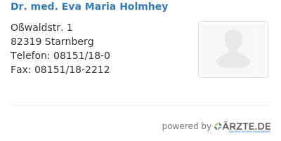 Dr med eva maria holmhey