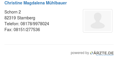 Christine magdalena muehlbauer