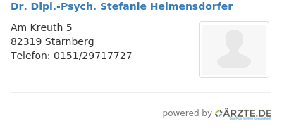 Dr dipl psych stefanie helmensdorfer