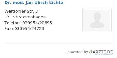 Dr med jan ulrich lichte