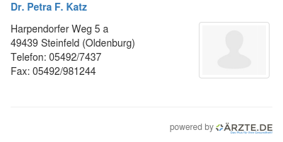 Dr petra f katz