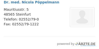 Dr med nicola poeppelmann