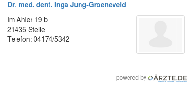 Dr med dent inga jung groeneveld