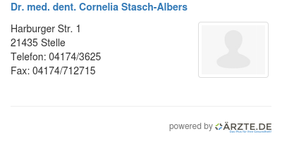 Dr med dent cornelia stasch albers