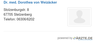 Dr med dorothea von weizaecker