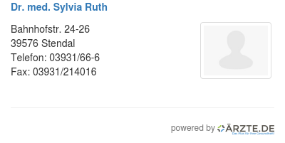 Dr med sylvia ruth