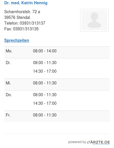 Dr med katrin hennig