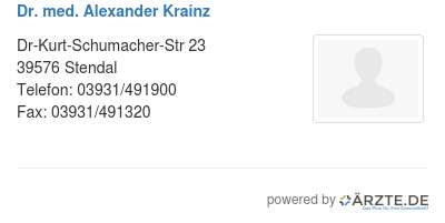 Dr med alexander krainz