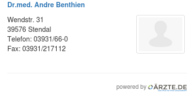 Dr med andre benthien