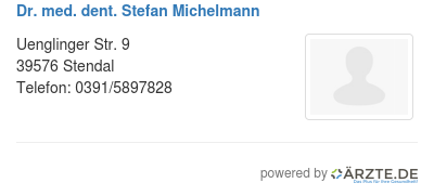 Dr med dent stefan michelmann