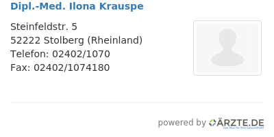 Dipl med ilona krauspe