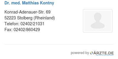 Dr med matthias kontny