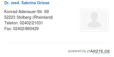 Dr med sabrina griese
