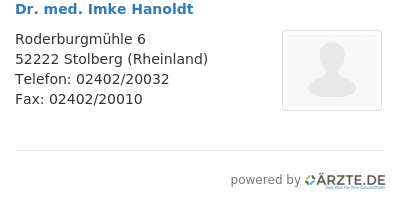 Dr med imke hanoldt