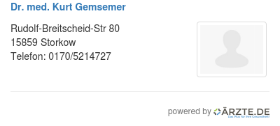 Dr med kurt gemsemer 538192
