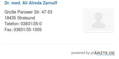 Dr med ali alreda zarouff