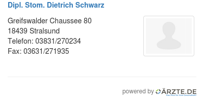 Dipl stom dietrich schwarz