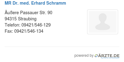 Mr dr med erhard schramm