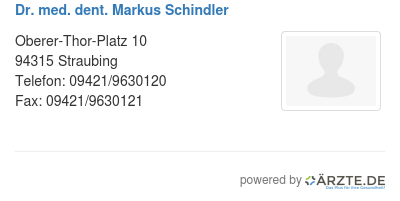 Dr med dent markus schindler