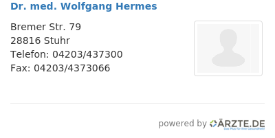 Dr med wolfgang hermes