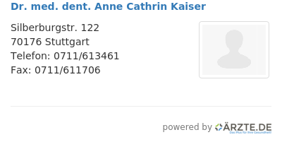 Dr med dent anne cathrin kaiser 353841