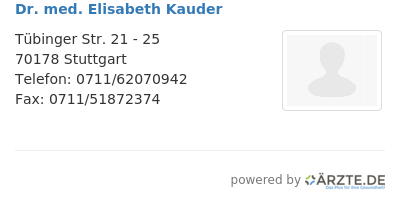 Dr med elisabeth kauder