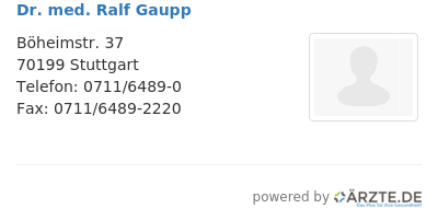 Dr med ralf gaupp