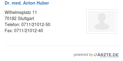 Dr med anton huber 596523