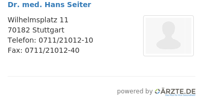 Dr med hans seiter