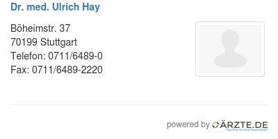 Dr med ulrich hay