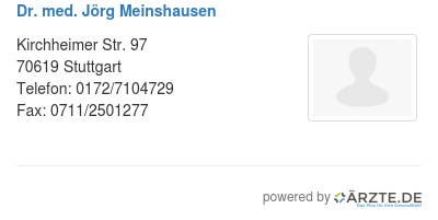 Dr med joerg meinshausen