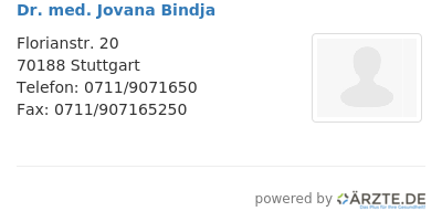 Dr med jovana bindja