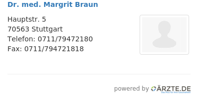 Dr med margrit braun