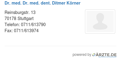 Dr med dr med dent ditmer koerner