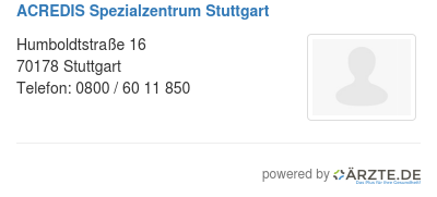 Acredis spezialzentrum stuttgart