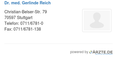 Dr med gerlinde reich
