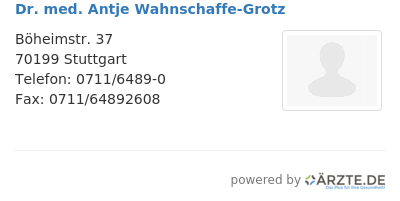 Dr med antje wahnschaffe grotz 501967